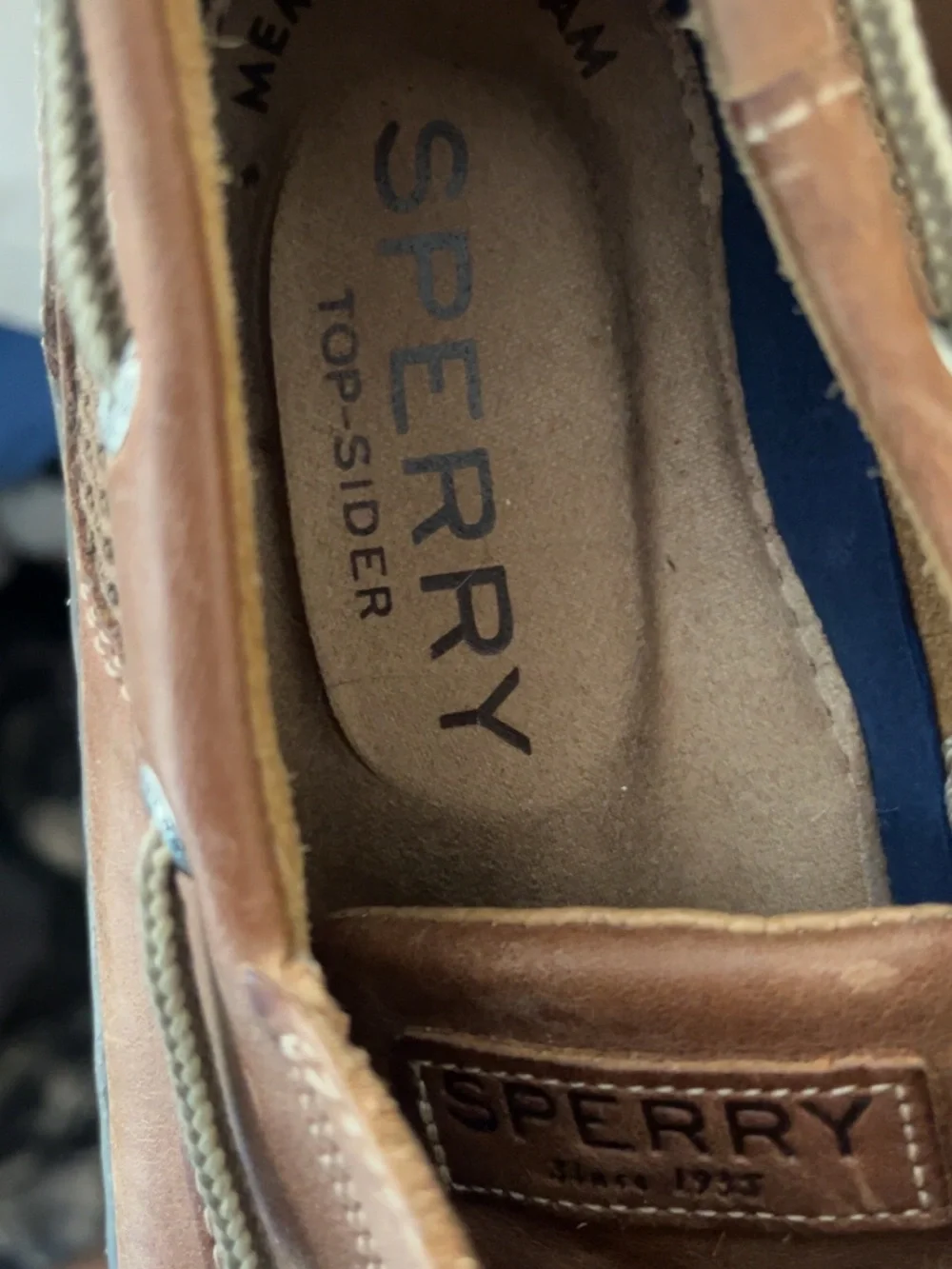 SPERRY TARPON Ultralite Boat Shoes Mens Brown 10 Memory Foam